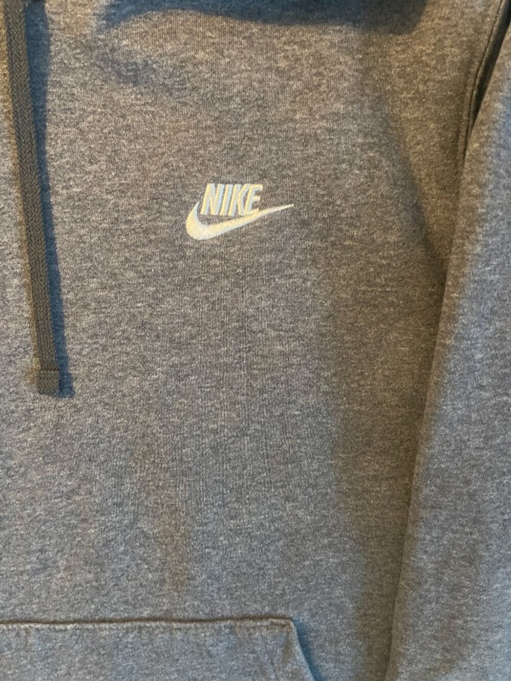 NIke Fleece Men's long sleeve Fleece Active hoodie size M Charcoal gray - Picture 5 of 8
